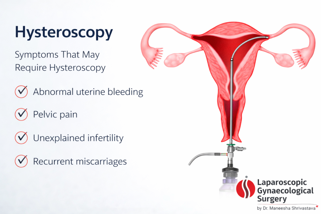 hysteroscopy procedure abnormal bleeding pelvic pain infertility diagnosis