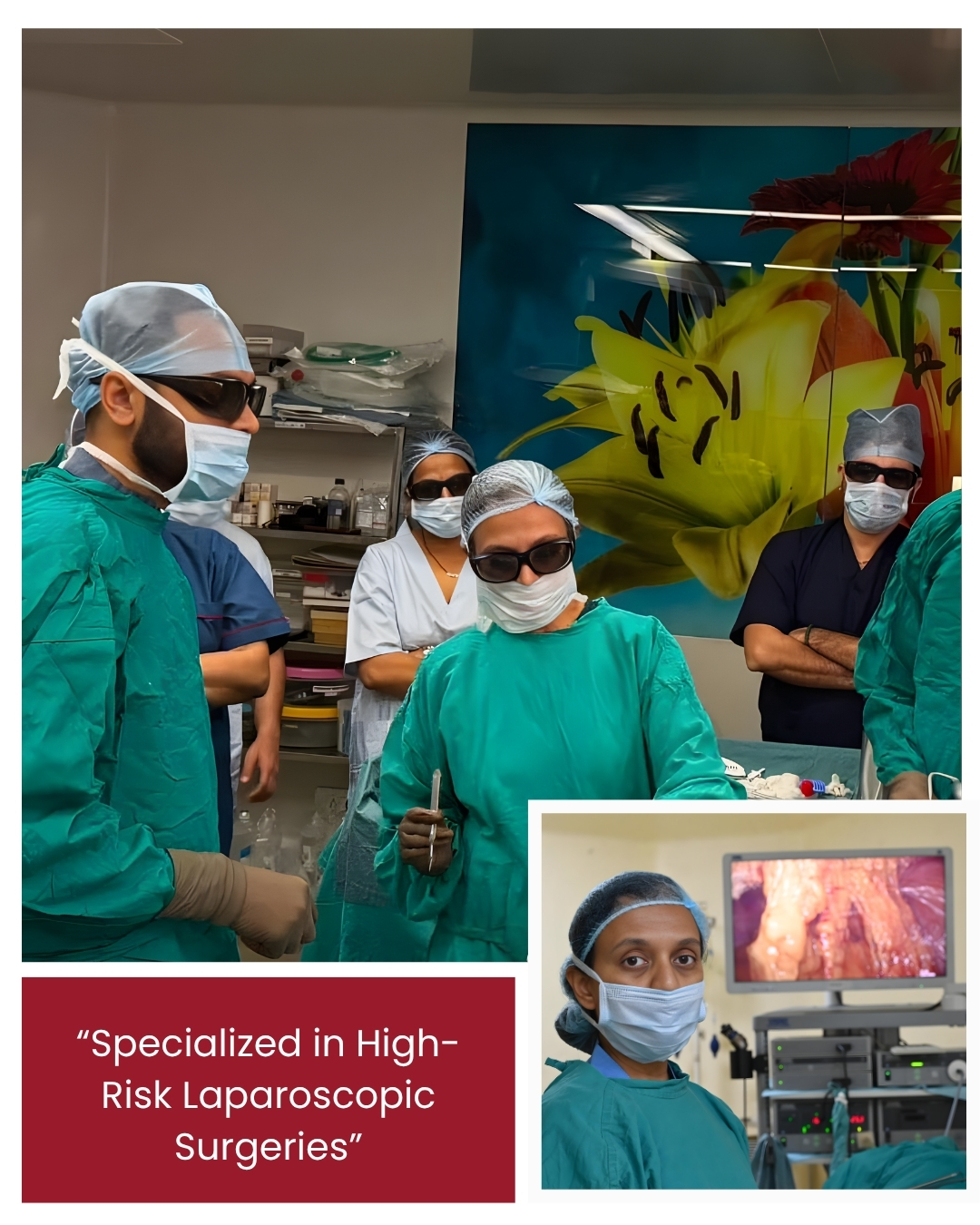 laparoscopic surgery team high risk procedure operation theatre